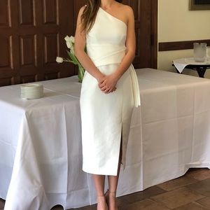 Midi White Dress